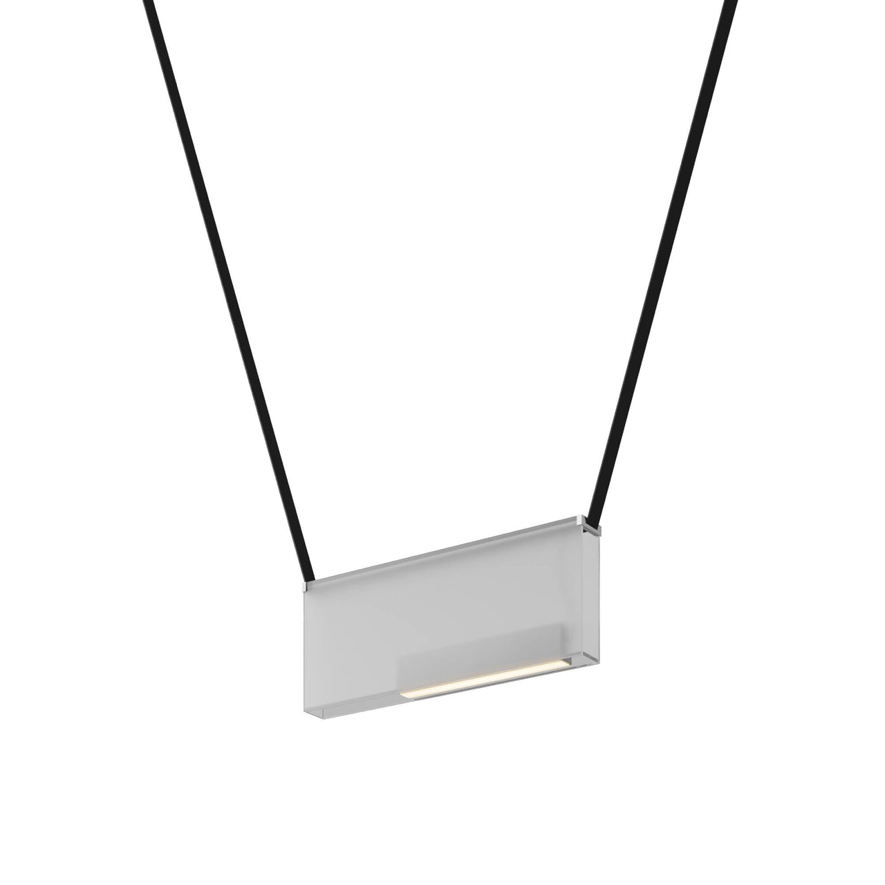 Sainte 25 Suspension Lamp: Frosted Extra Clear + Black