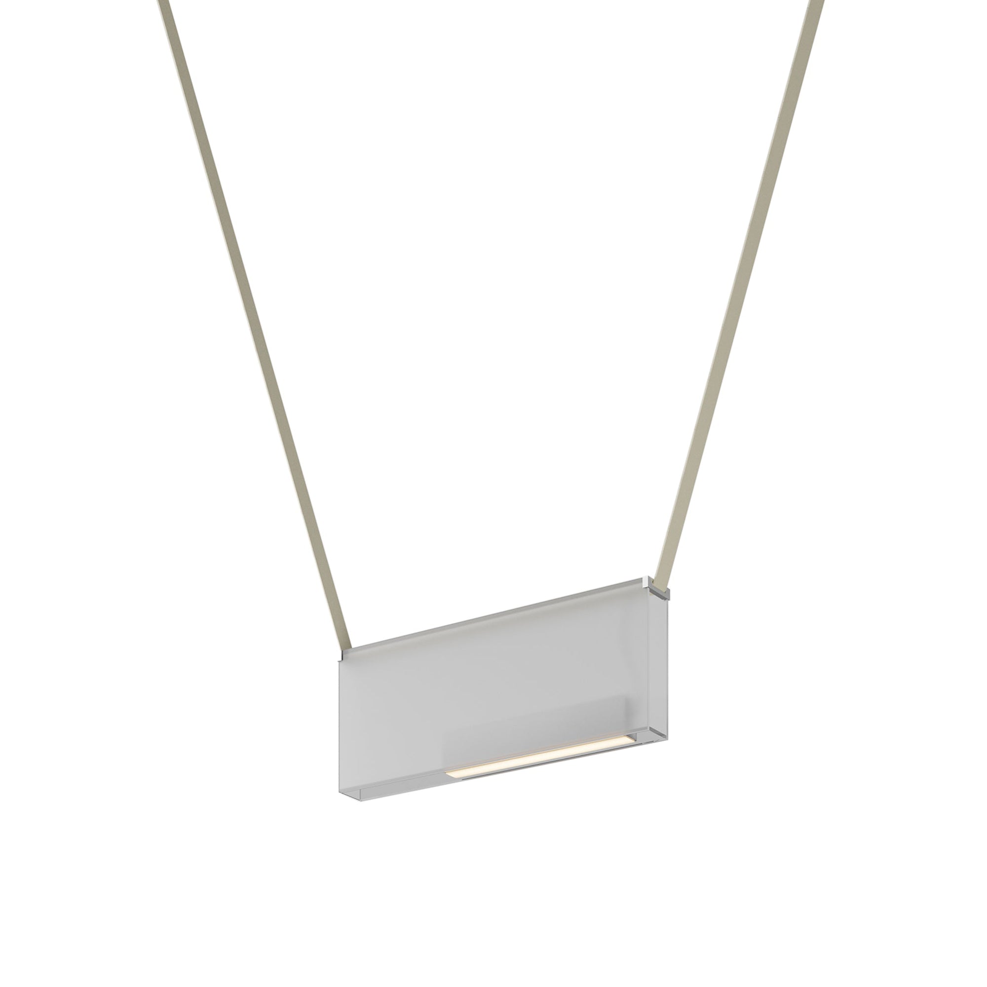 Sainte 25 Suspension Lamp: Frosted Extra Clear + Beige