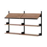 New Works Office Shelf: Walnut + Black