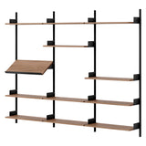 New Works Display Shelf: Walnut + Black