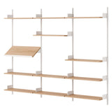 New Works Display Shelf: Oak + White