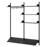 New Works Wardrobe Shelf: 3 + Black Ash + Black