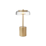 Blossi Mini Table Lamp: 1 + Gold + Clear