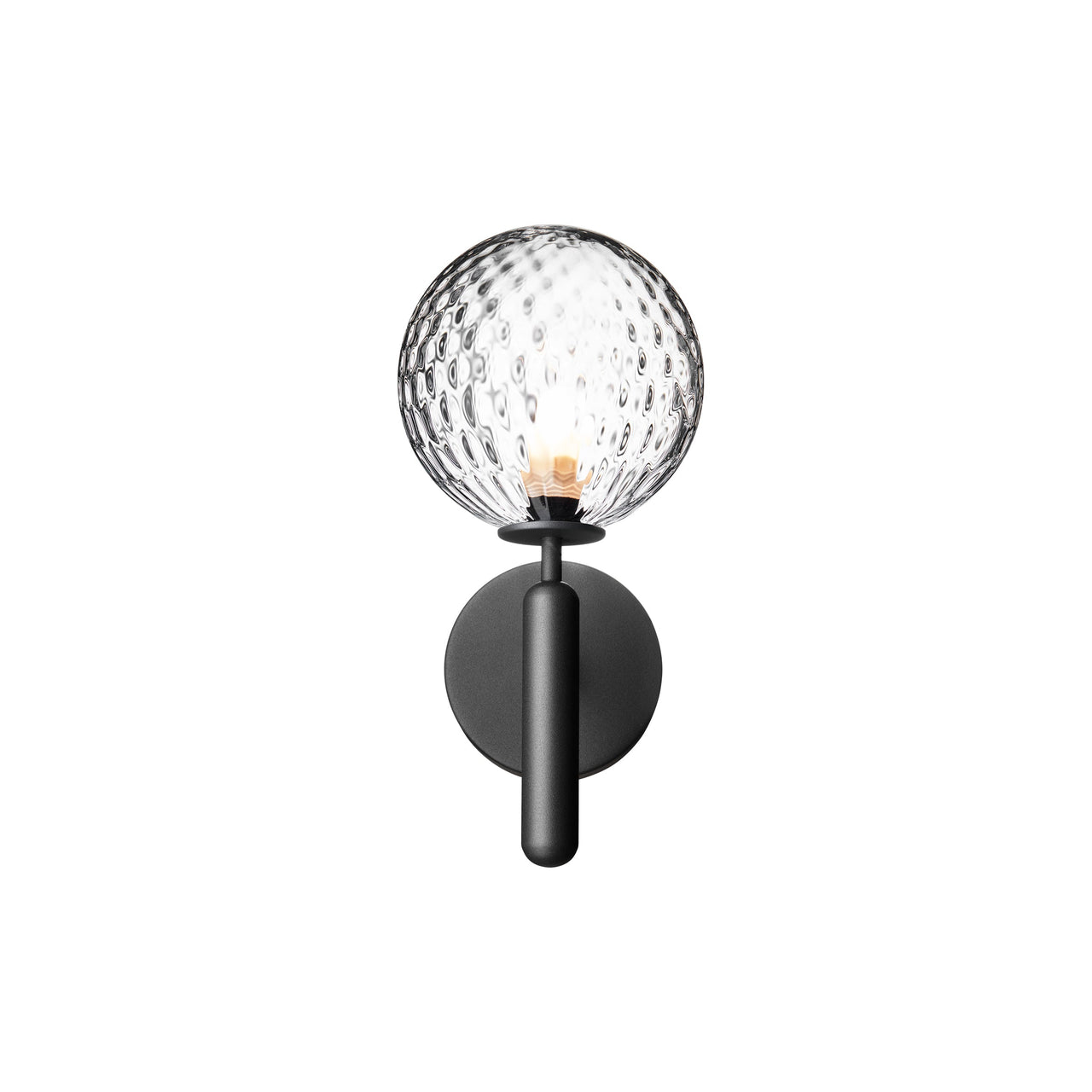 Miira Wall Lamp: Optic Clear + Rock Grey