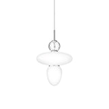 Rizzatto 43 Pendant Lamp: Satin Silver + Silver
