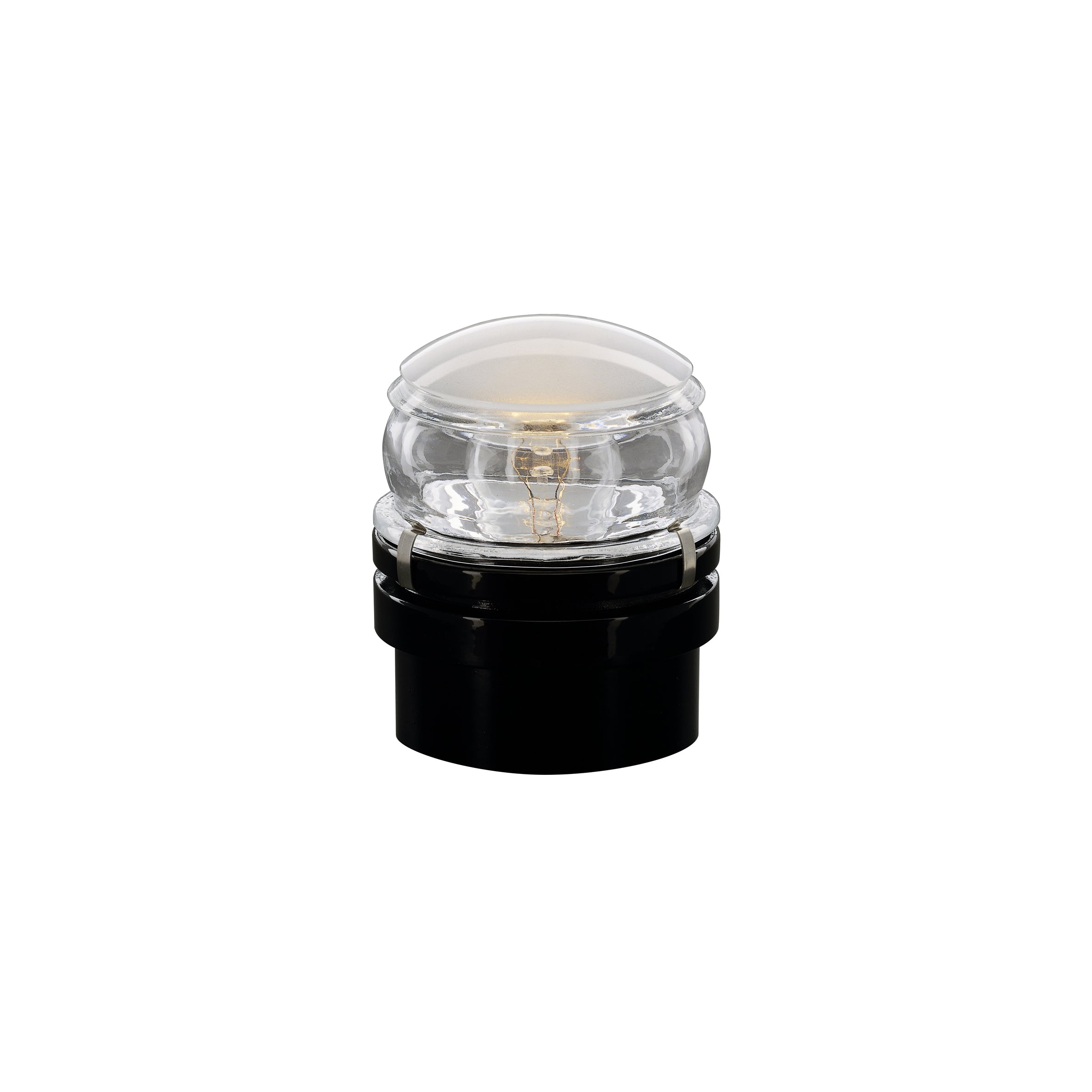 Fresnel Wall Lamp: Outdoor + Black