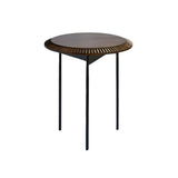 Piano Table: Small + Oiled Walnut + Black