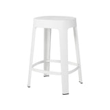 Ombra Bar + Counter Stool: Stacking + Counter + White