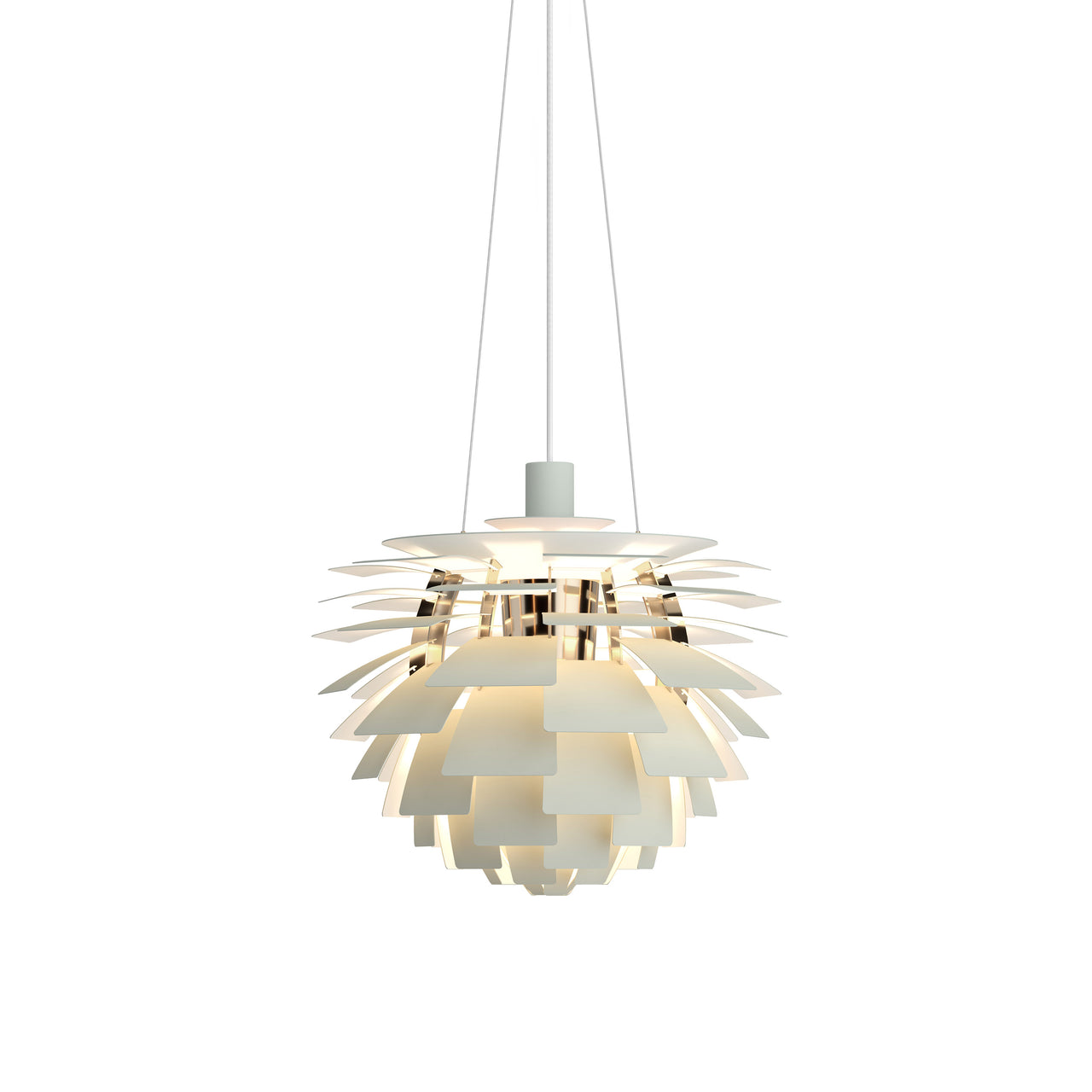 PH Artichoke Pendant: Small - Quick Ship + Dusty Green + Brass