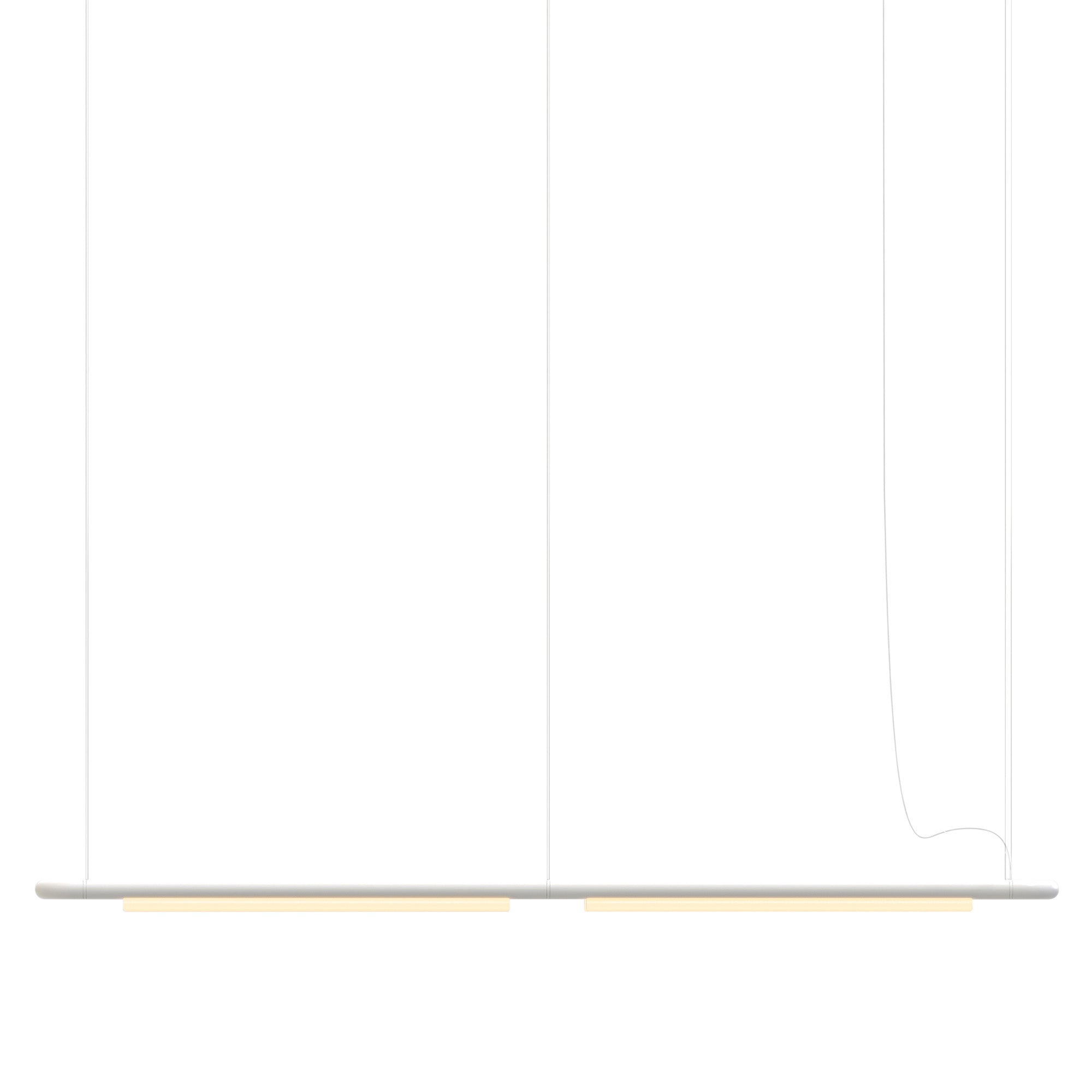 Pipeline CM7 Pendant Light: White + White