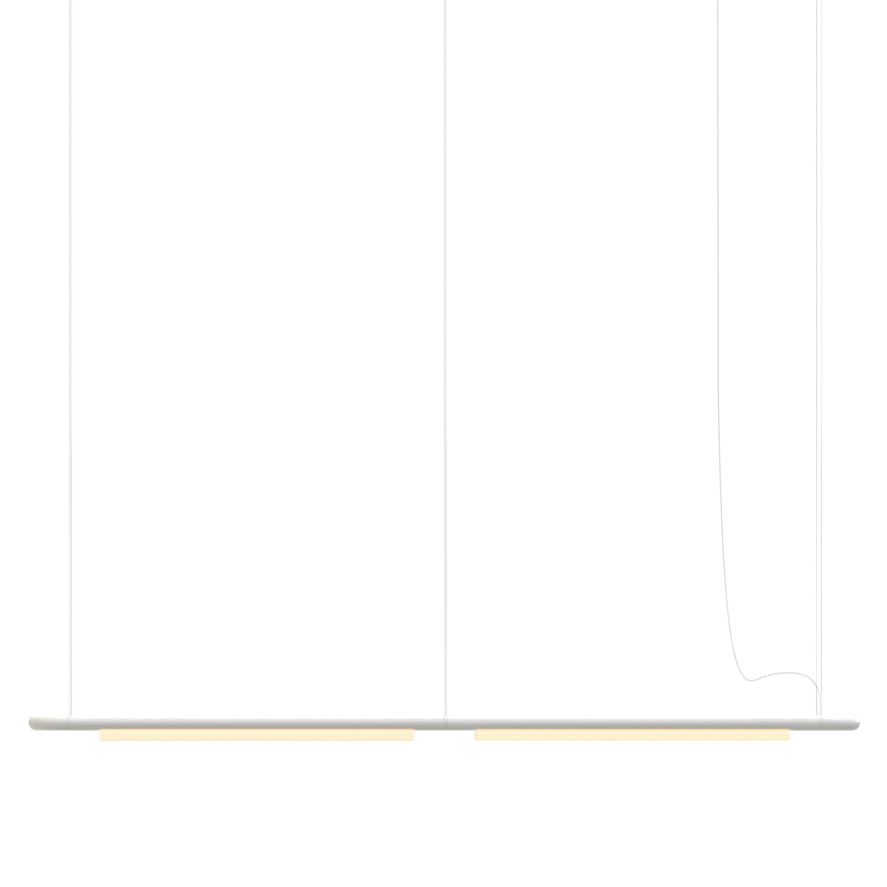 Pipeline CM7 Pendant Light: White + White