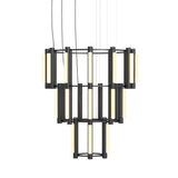 Pipeline 10 Chandelier: Black
