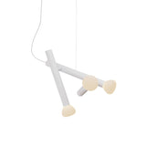 Parc 04 Pendant: Textured White + White