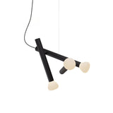 Parc 04 Pendant: Textured Black + Black