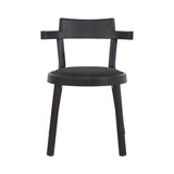Pagoda Chair: Upholstery + Black Oak