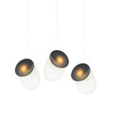 Pebble Linear 3 Pendant Light: A + D + Pearl + Slate