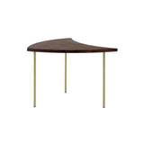 Pinwheel Lounge Table HM7: Oiled Walnut + Brass