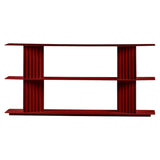 Plec Shelving: Small + Low + Bordeaux