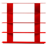 Plec Shelving: Small + High + Traffic Red