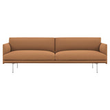Outline 3-Seater Sofa: Polished Aluminum