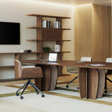 Hug 4 Star Swivel Base Chair: Front Upholstered + Castors