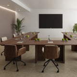 Hug 4 Star Swivel Base Chair: Front Upholstered + Castors