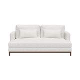 Qi 2 Seater Sofa: Natural Walnut