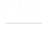 Vale System X-Axis Pendant Light: Horizontal + End-to-End + Vale 5 + Rust