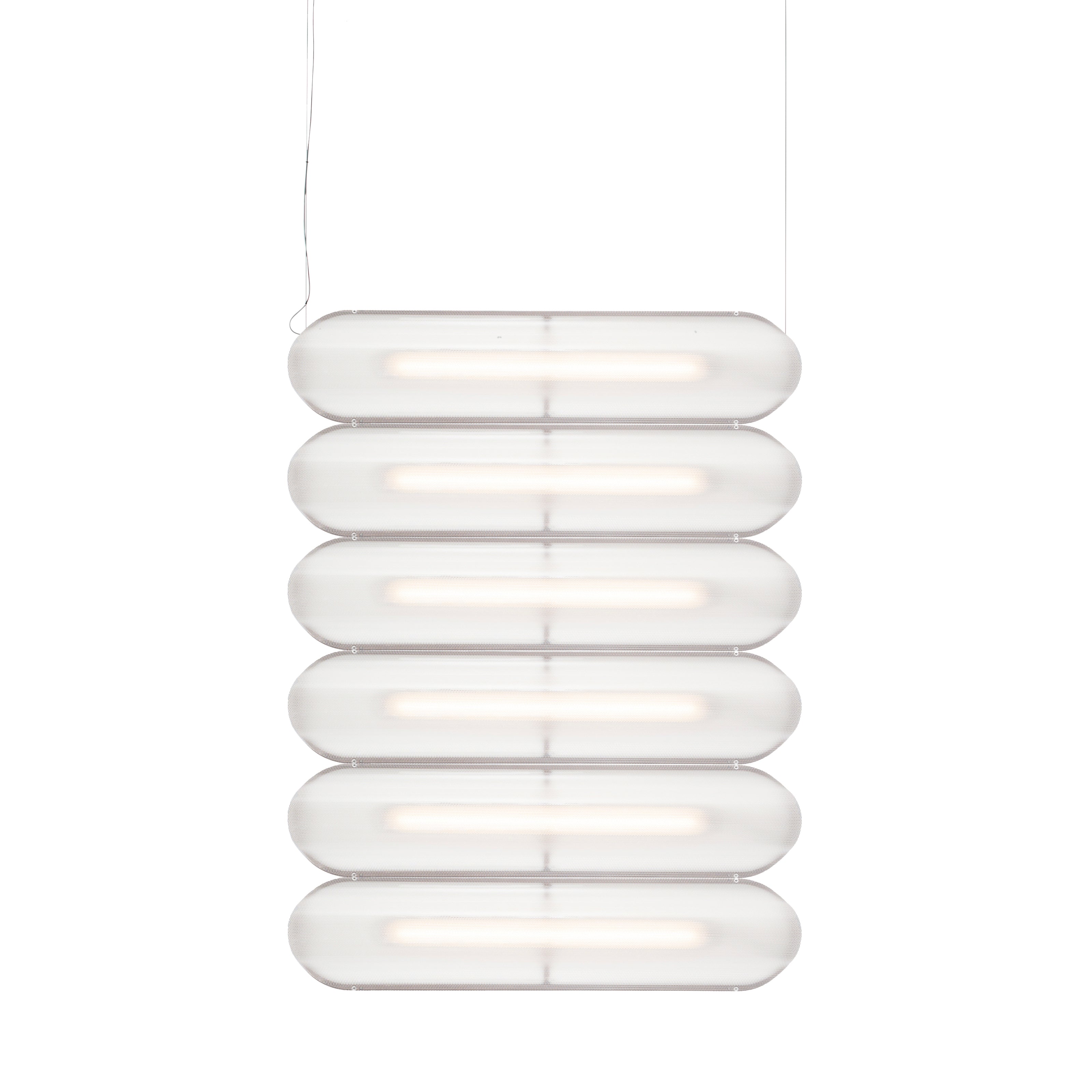 Vale System Y-Axis Pendant Light: Horizontal + Side-to-Side + Vale 6 + Rust