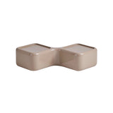 Rectangular Low Module Coffee Table: Brown
