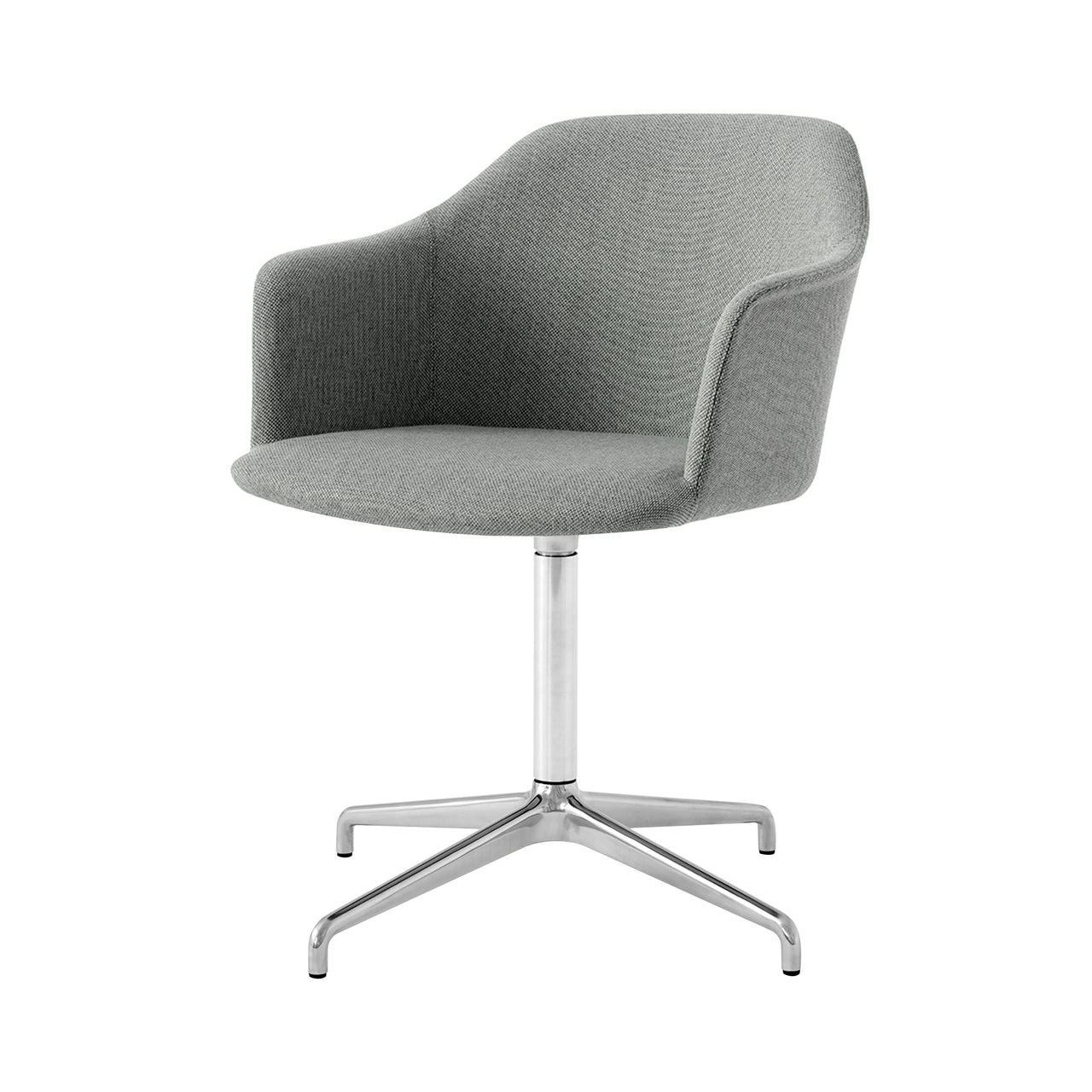 Rely Armchair HW45: Polished Aluminum