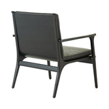 Ren Lounge Chair: Large + Black Oak