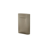 Ridge Vase: Glass - Quick Ship + Taupe Frosted Glass