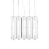Vale System Pendant Light: Vertical + Side-to-Side + Vale 5 + Rust