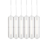 Vale System Pendant Light: Vertical + Side-to-Side + Vale 6 + Rust