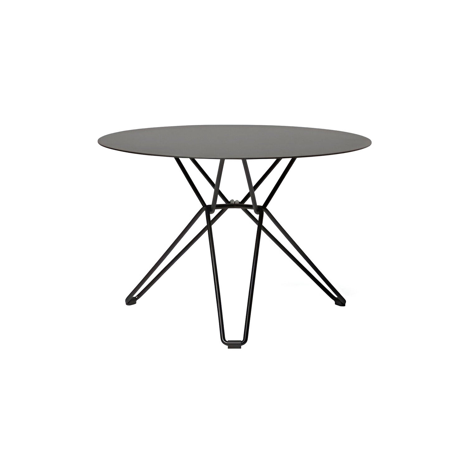 Tio Side Table: Round + Black