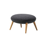 Swoon Ottoman: Lacquered Oak