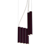 Silo 10 Suspension Lamp: Textured Aubergine