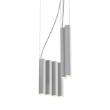 Silo 10 Suspension Lamp: Textured White