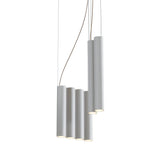 Silo 10 Suspension Lamp: Textured White