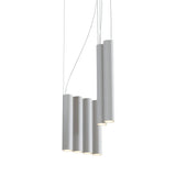 Silo 10 Suspension Lamp: Textured White