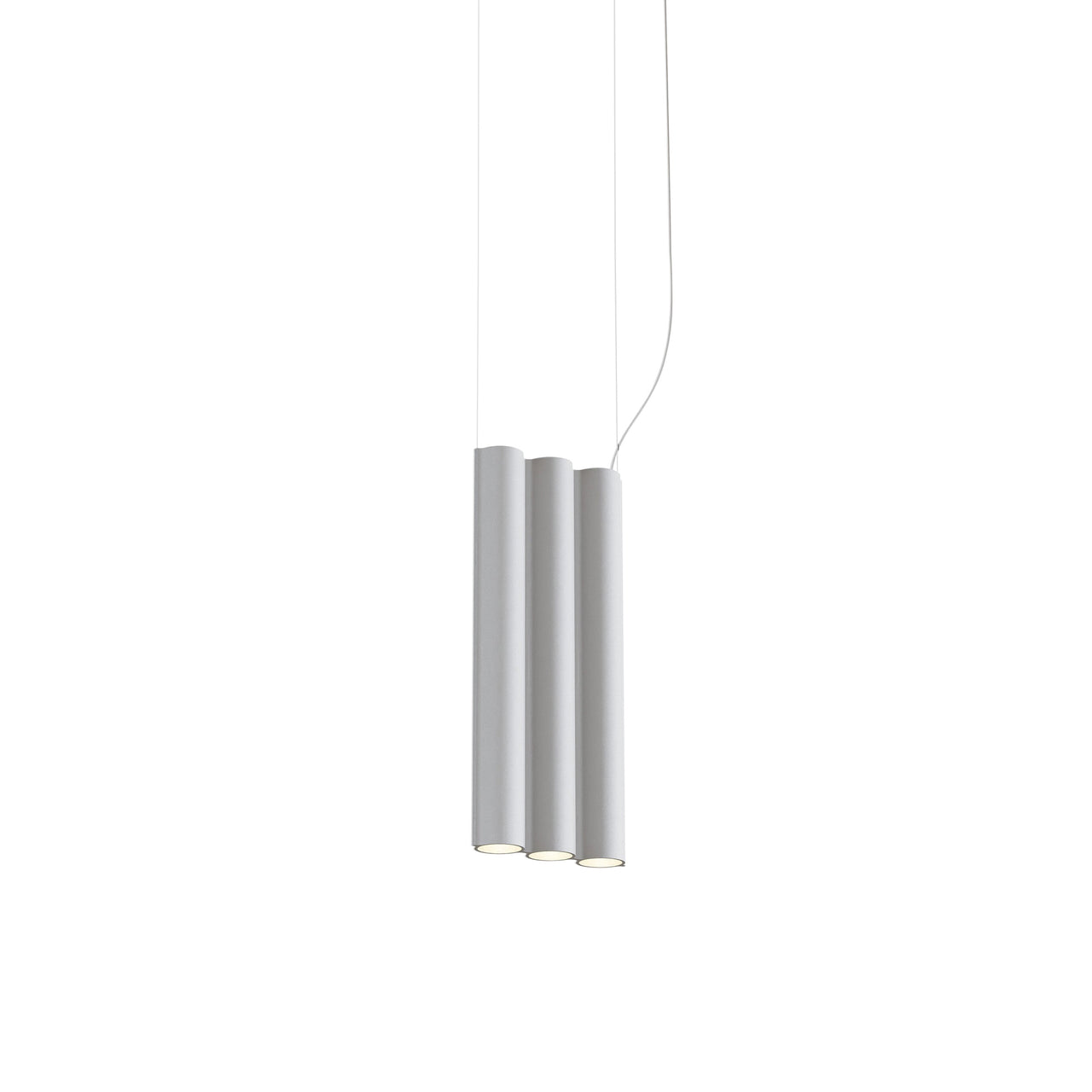 Silo 3SB Suspension Lamp: Textured White