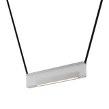 Sainte Atelier 01 Suspension Lamp: Frosted Extra Clear + Black