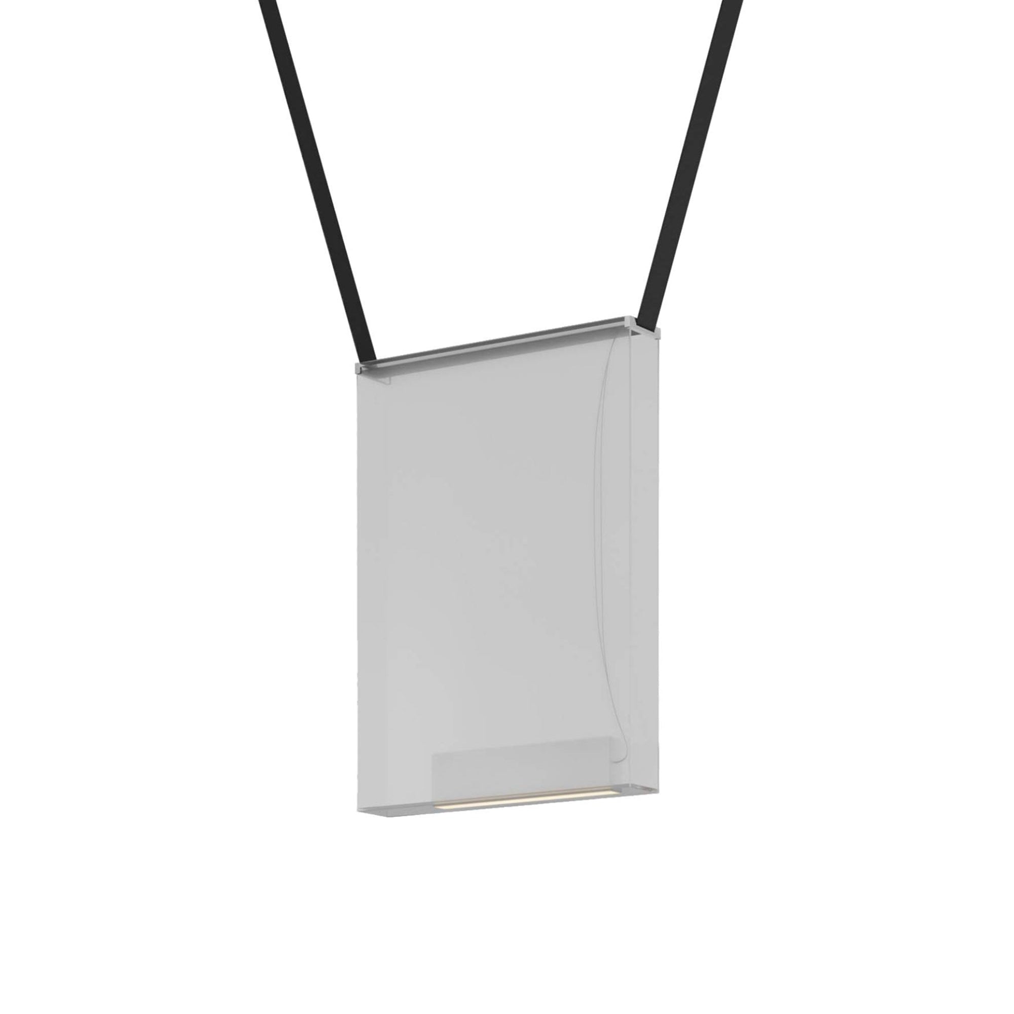 Sainte Atelier 08 Suspension Lamp: Frosted Extra Clear + Black