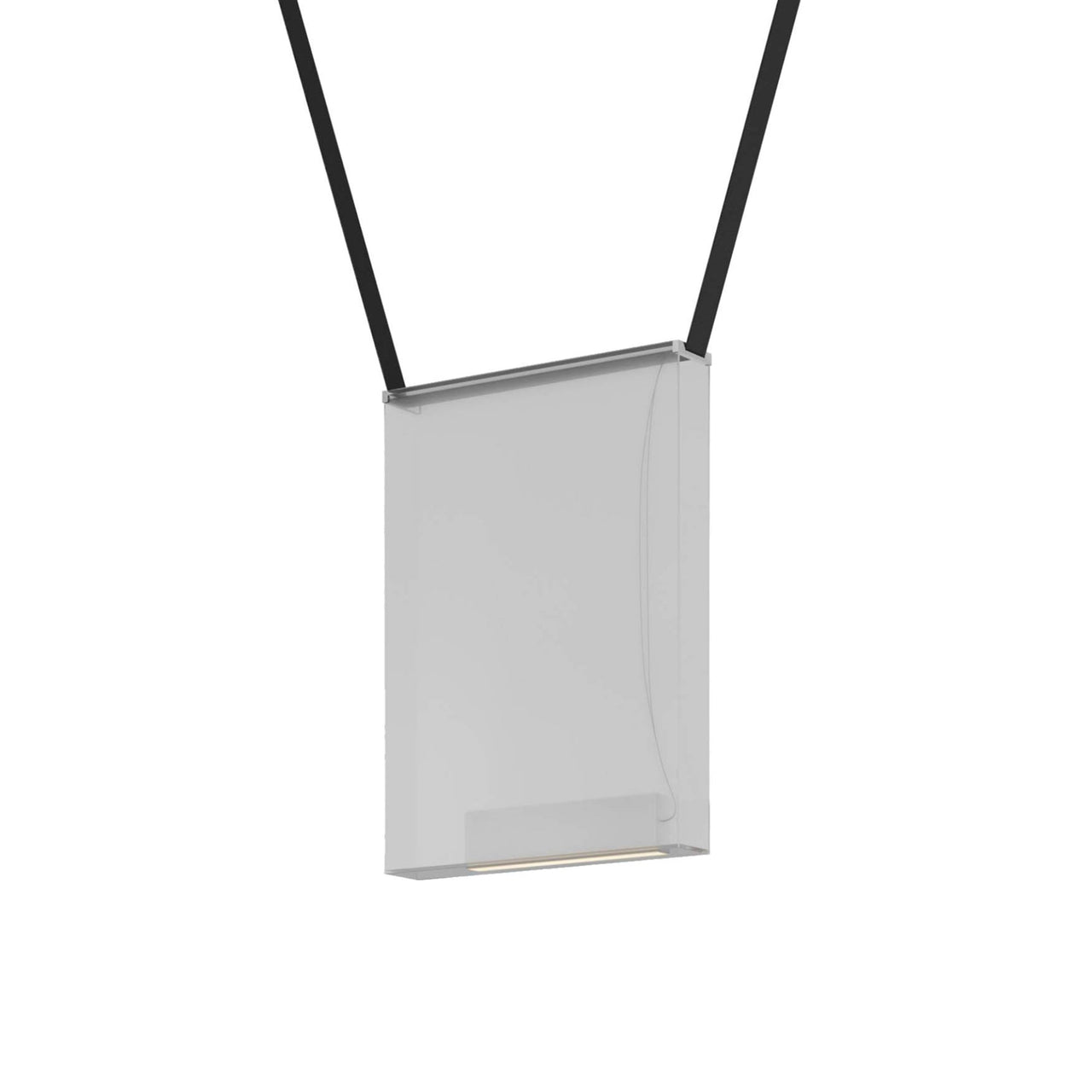 Sainte Atelier 08 Suspension Lamp: Frosted Extra Clear + Black