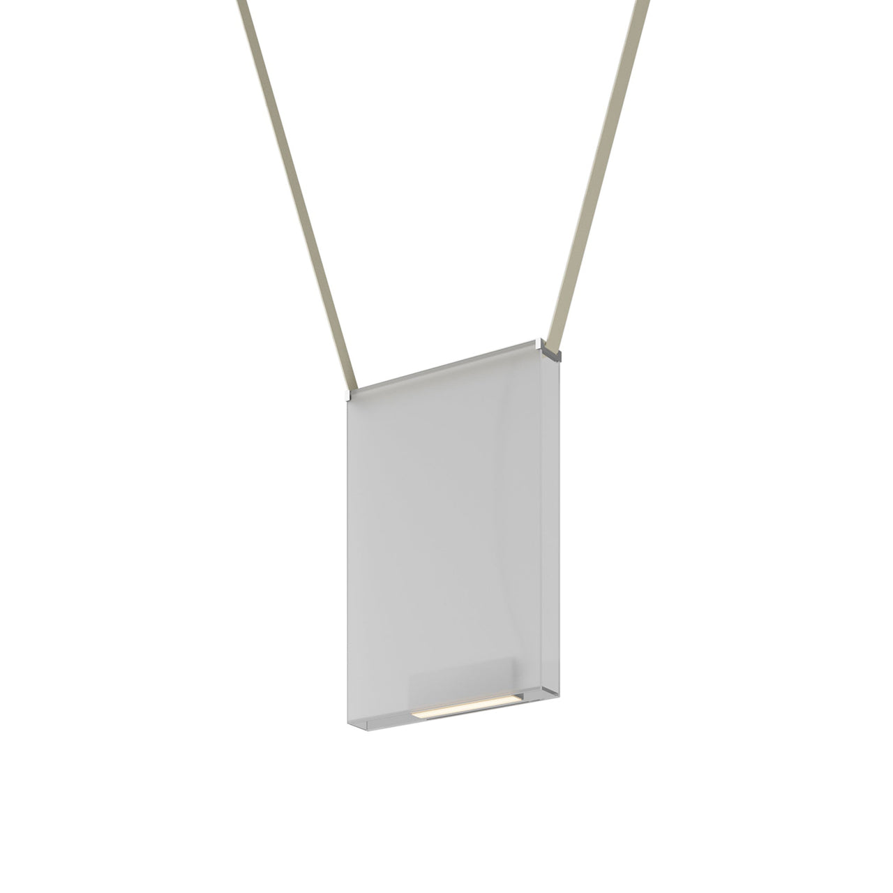 Sainte 23 Suspension Lamp: Frosted Extra Clear + Beige