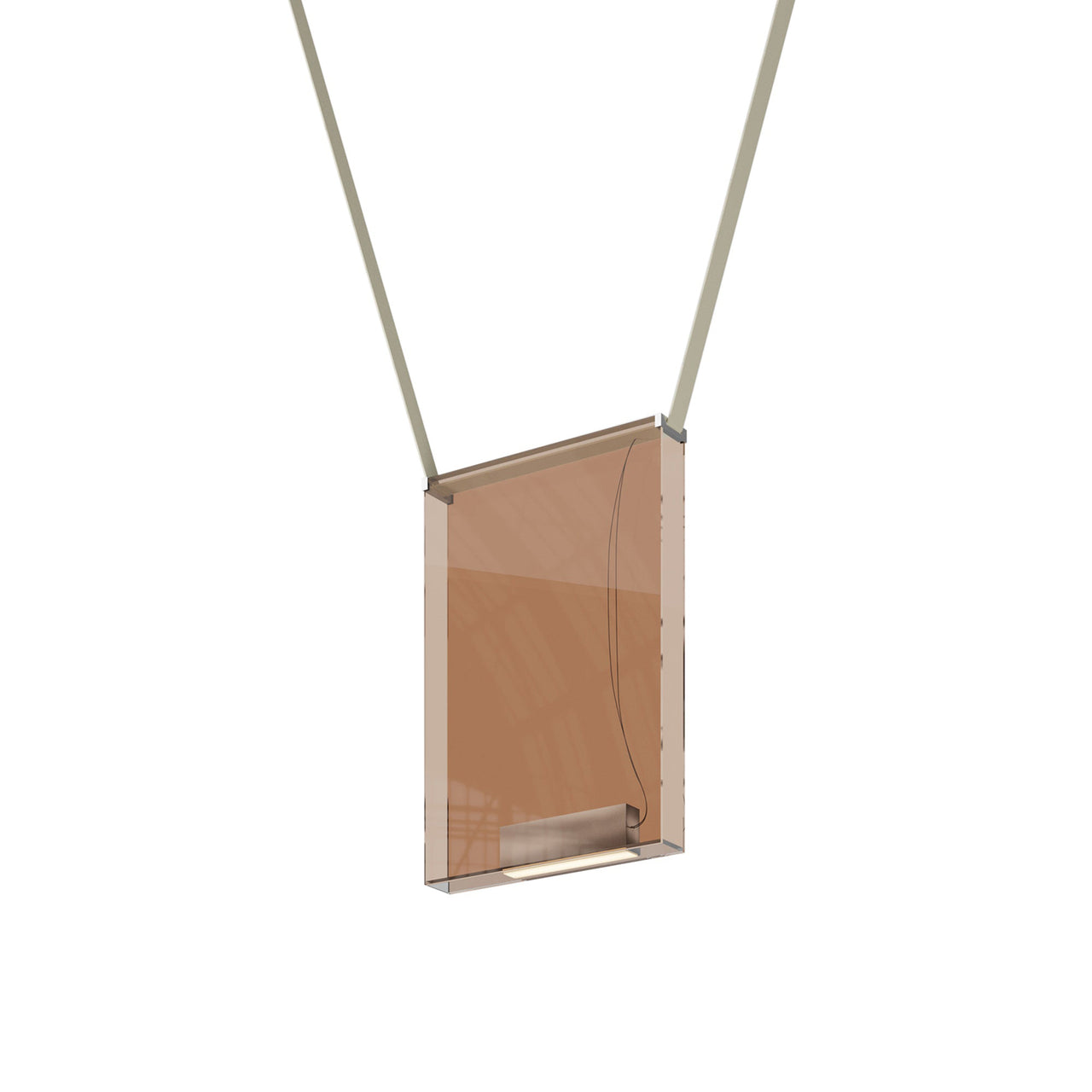 Sainte 23 Suspension Lamp: Bronze + Beige