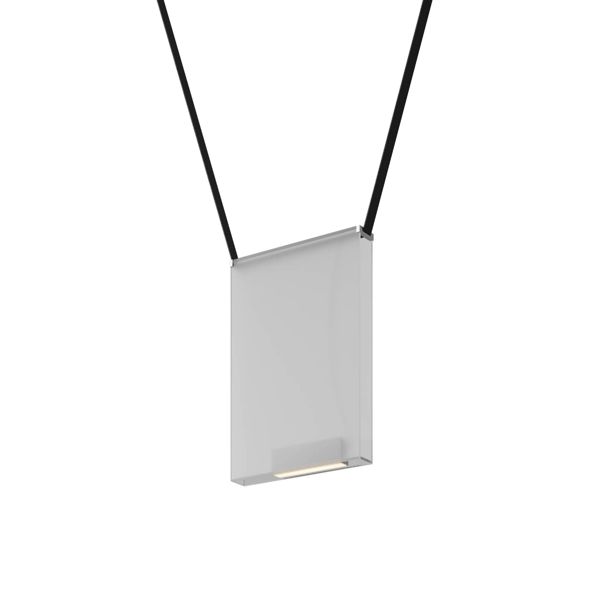 Sainte 23 Suspension Lamp: Frosted Extra Clear + Black