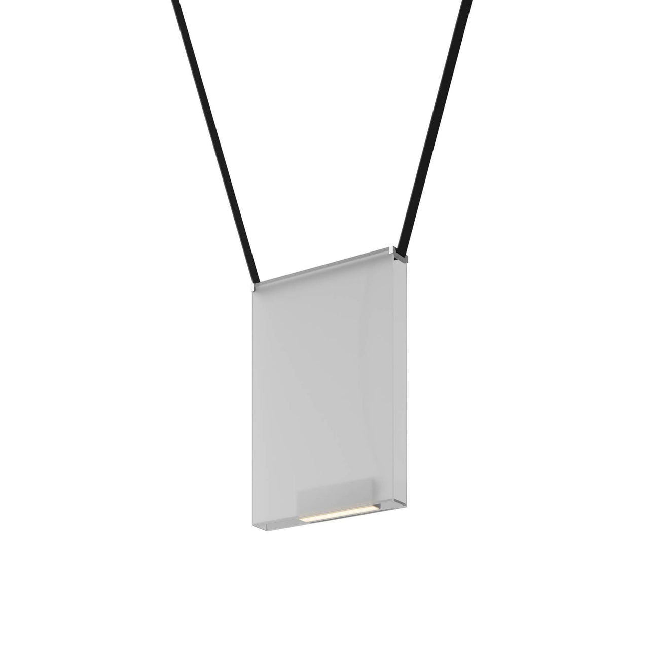 Sainte 23 Suspension Lamp: Frosted Extra Clear + Black