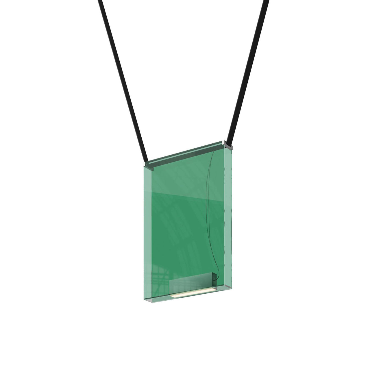 Sainte 23 Suspension Lamp: Green + Black